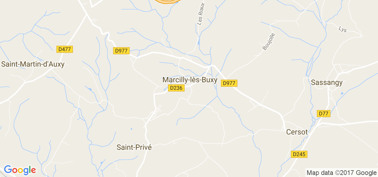 map de la ville de Marcilly-lès-Buxy