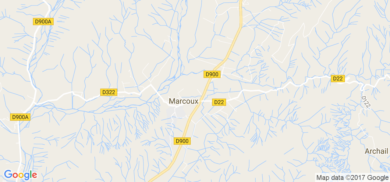 map de la ville de Marcoux