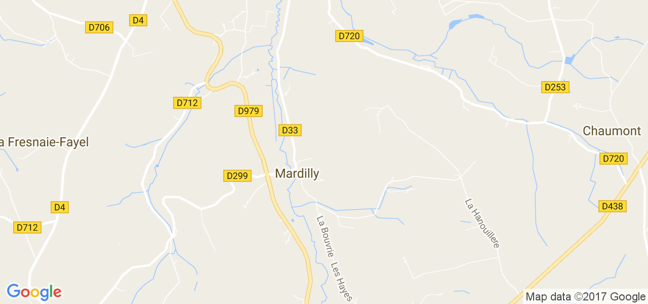 map de la ville de Mardilly