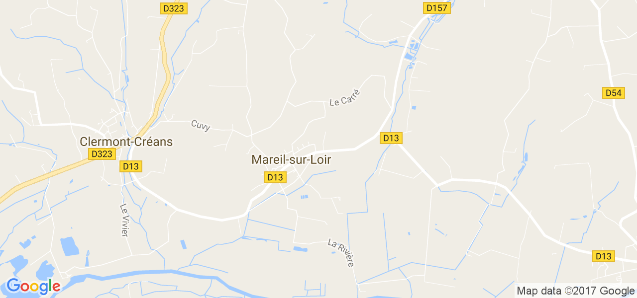 map de la ville de Mareil-sur-Loir