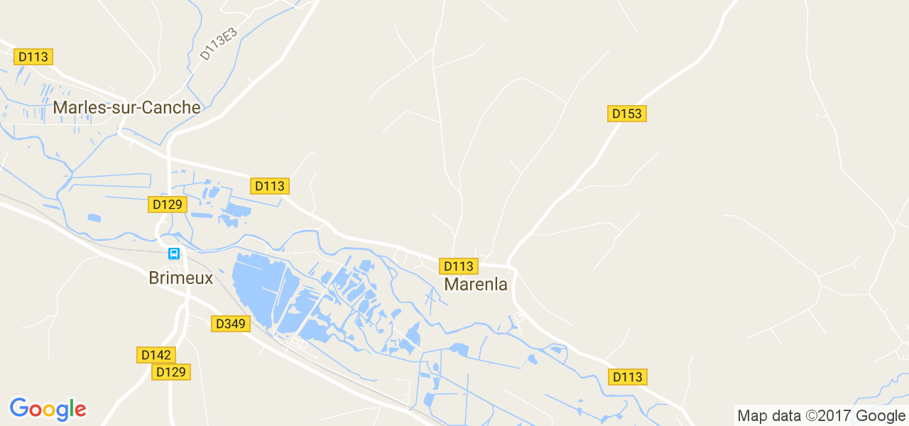 map de la ville de Marenla