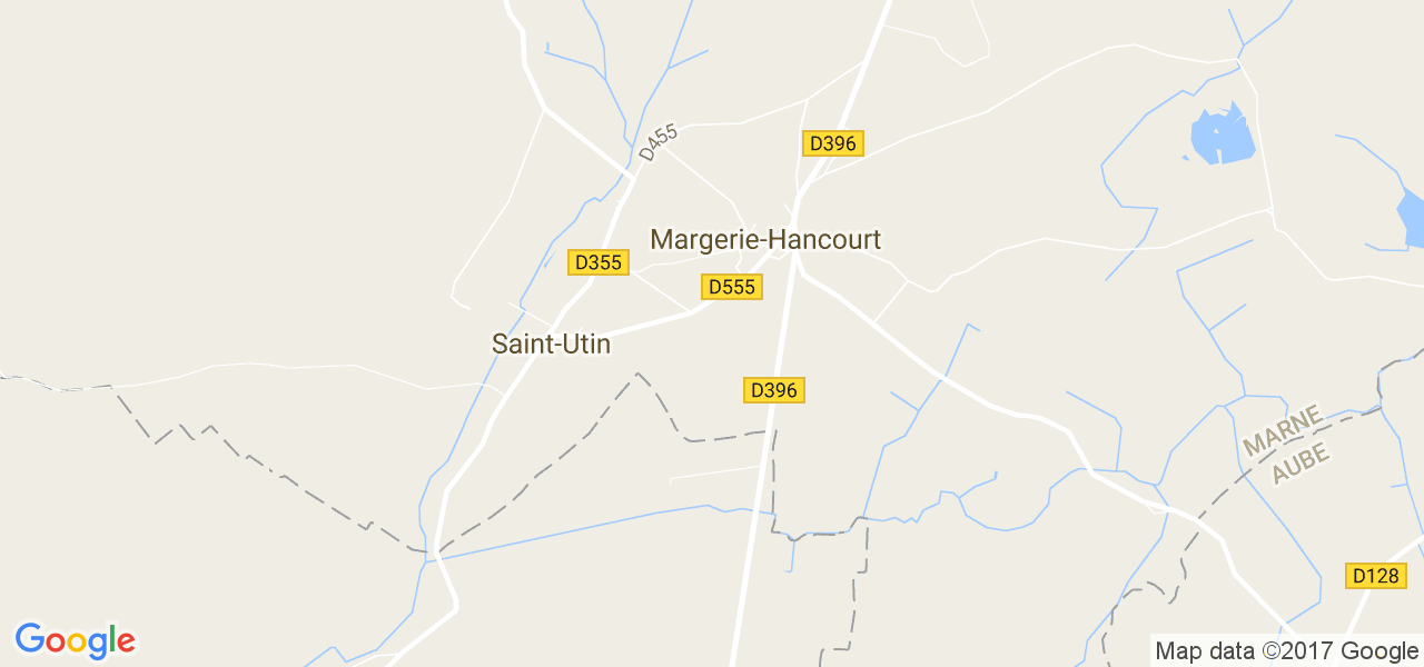 map de la ville de Margerie-Hancourt