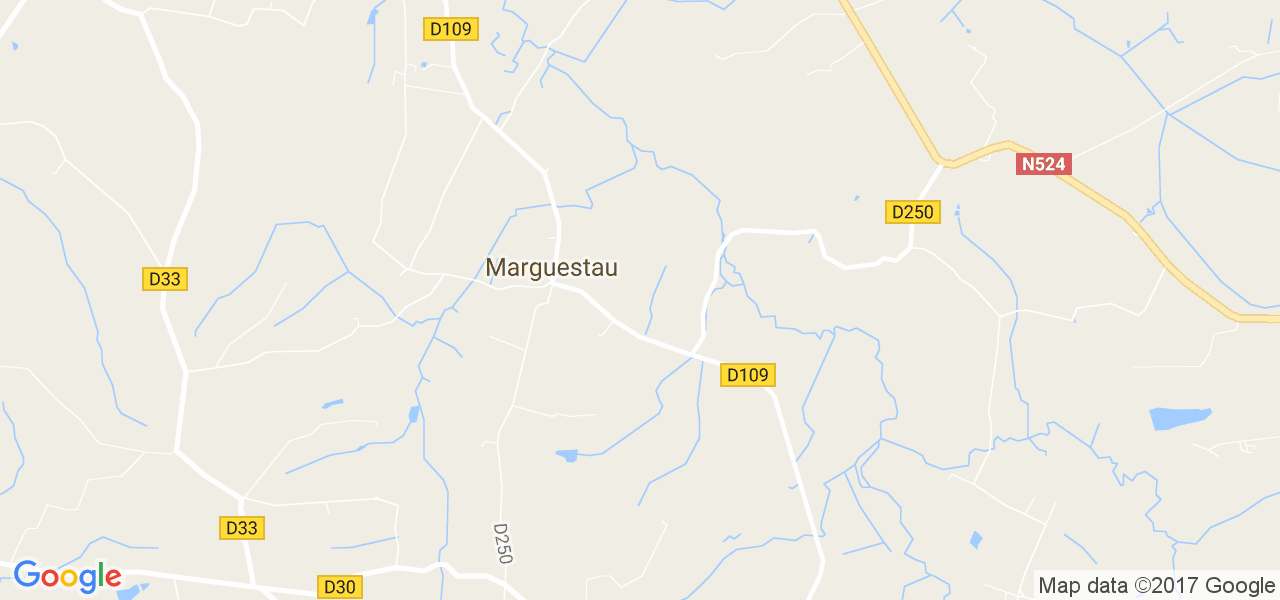 map de la ville de Marguestau