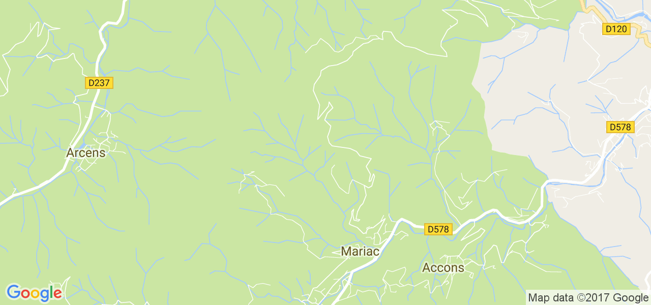 map de la ville de Mariac