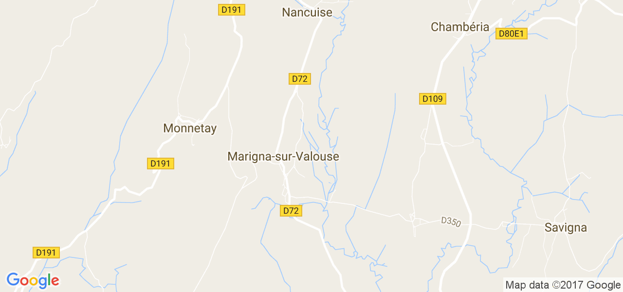 map de la ville de Marigna-sur-Valouse