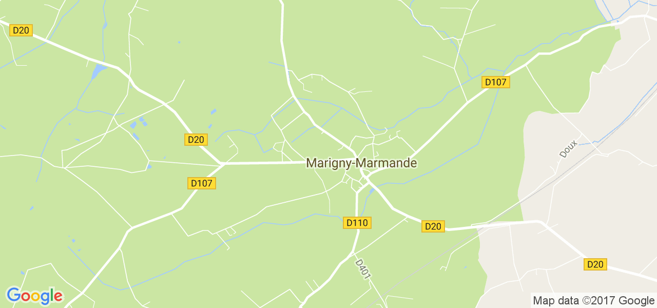 map de la ville de Marigny-Marmande