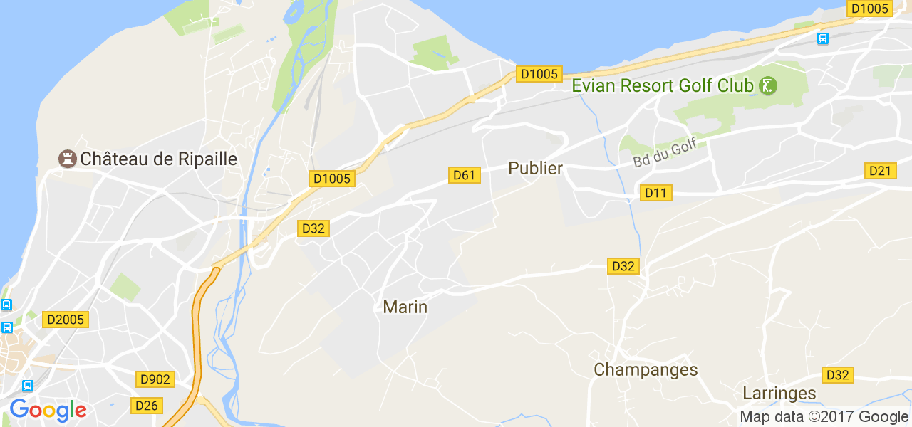 map de la ville de Marin