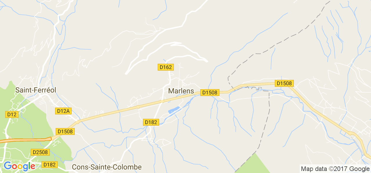 map de la ville de Marlens