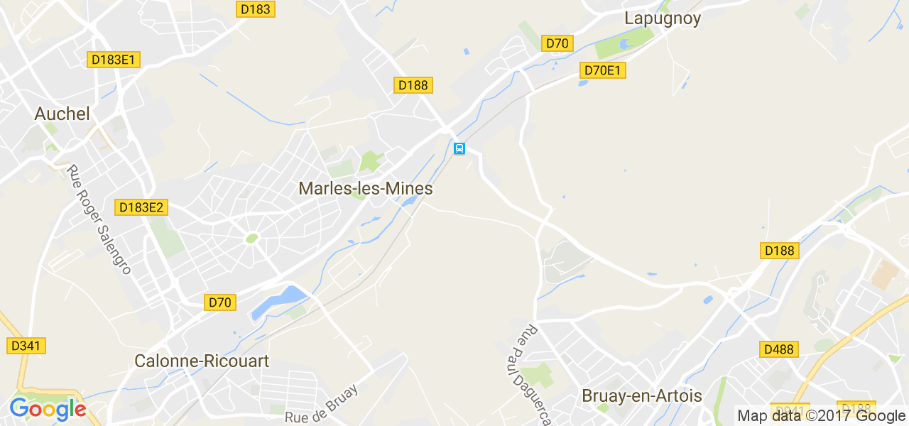 map de la ville de Marles-les-Mines