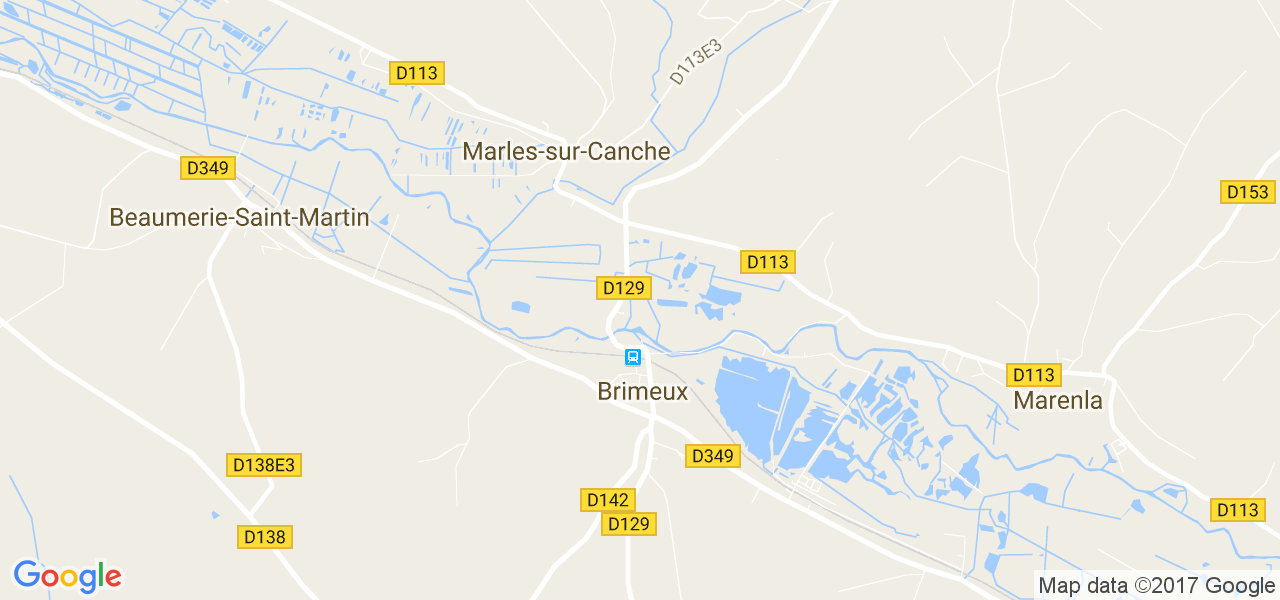 map de la ville de Marles-sur-Canche