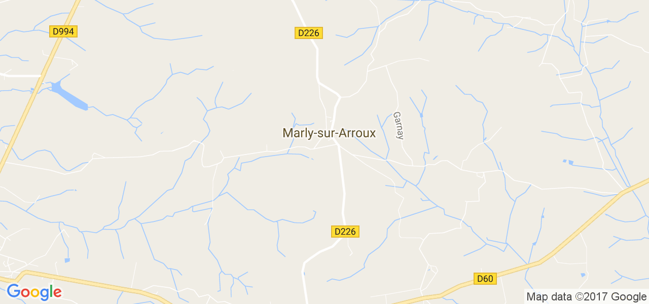 map de la ville de Marly-sur-Arroux