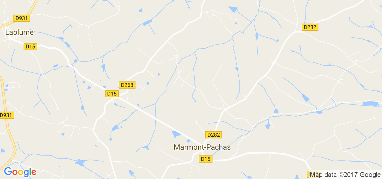 map de la ville de Marmont-Pachas