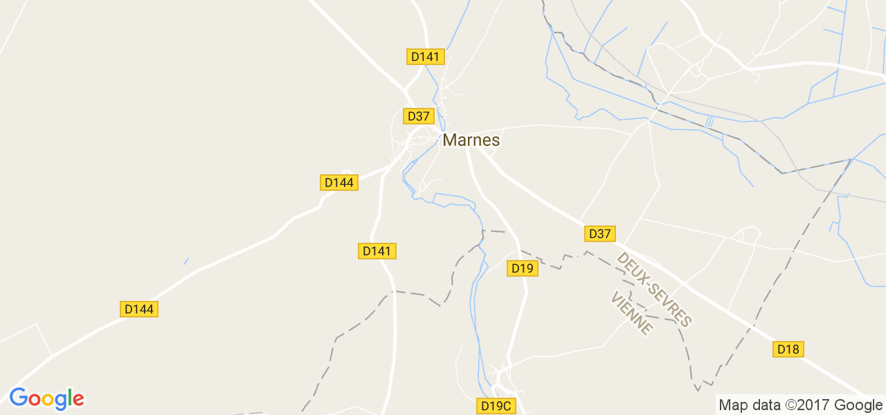 map de la ville de Marnes