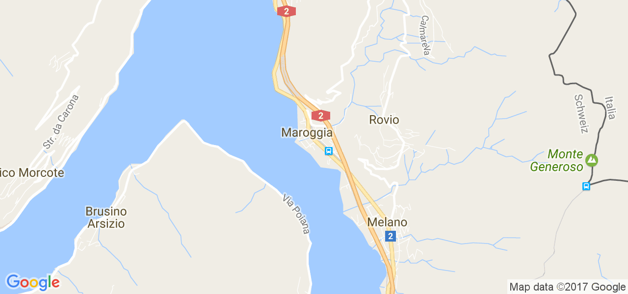 map de la ville de Maroggia