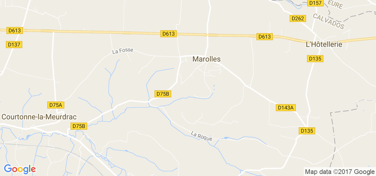 map de la ville de Marolles