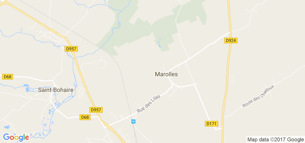 map de la ville de Marolles