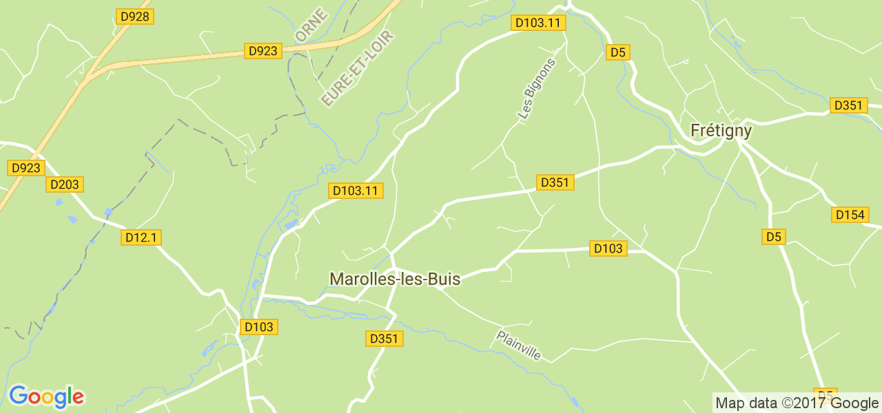 map de la ville de Marolles-les-Buis