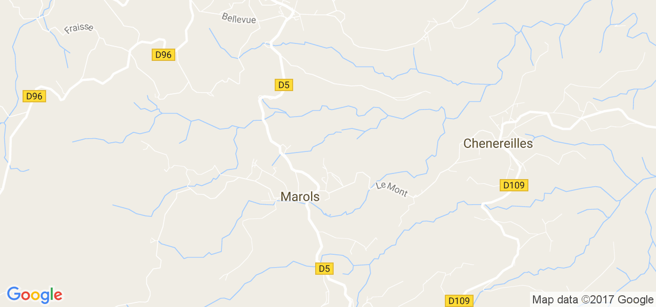 map de la ville de Marols