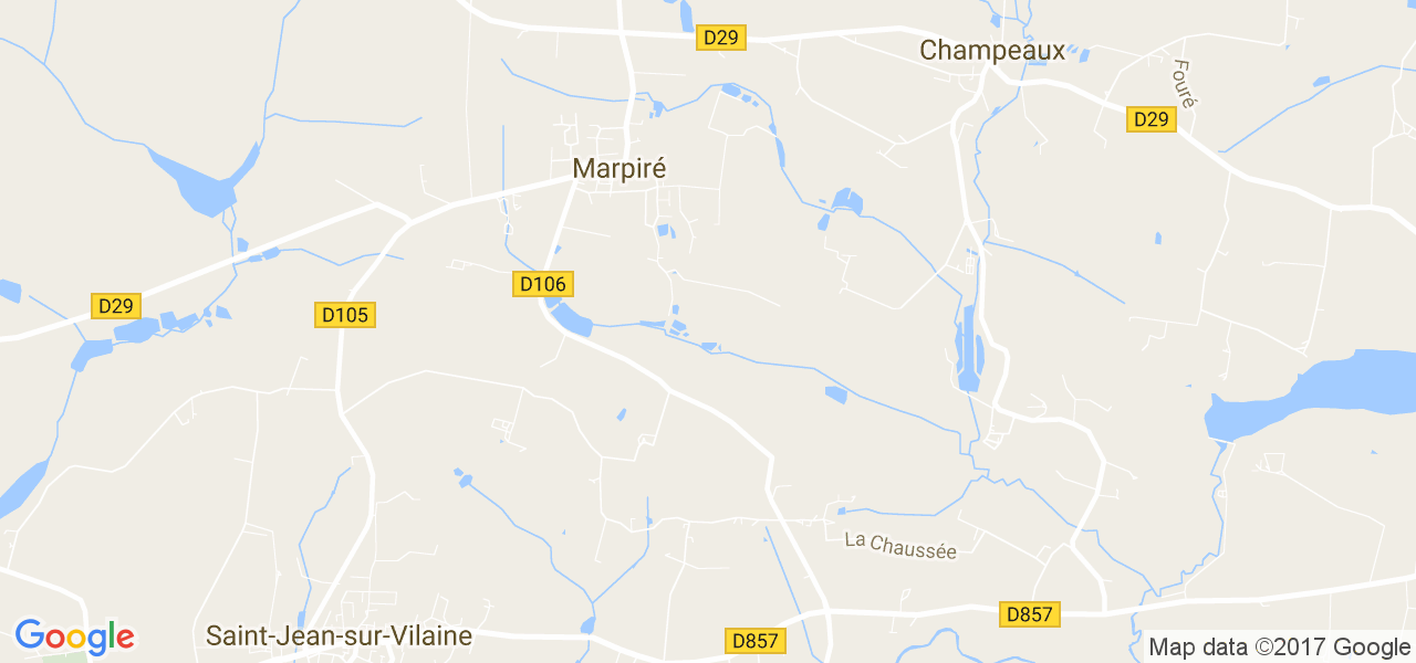 map de la ville de Marpiré