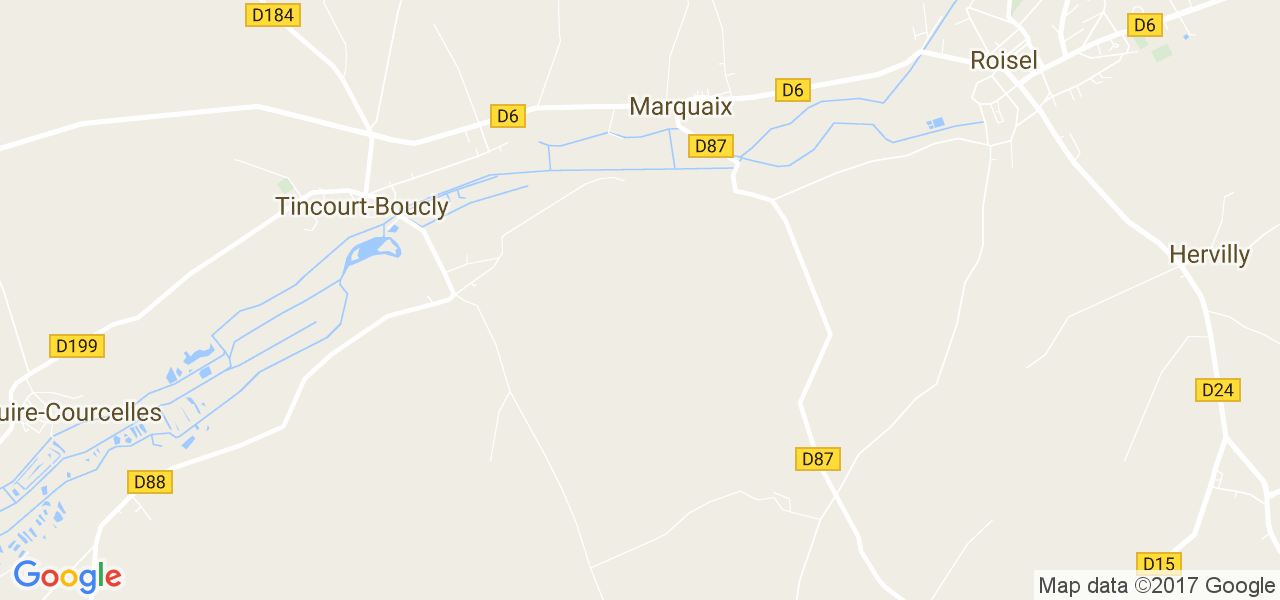 map de la ville de Marquaix