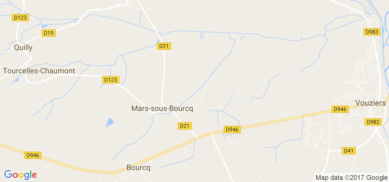 map de la ville de Mars-sous-Bourcq