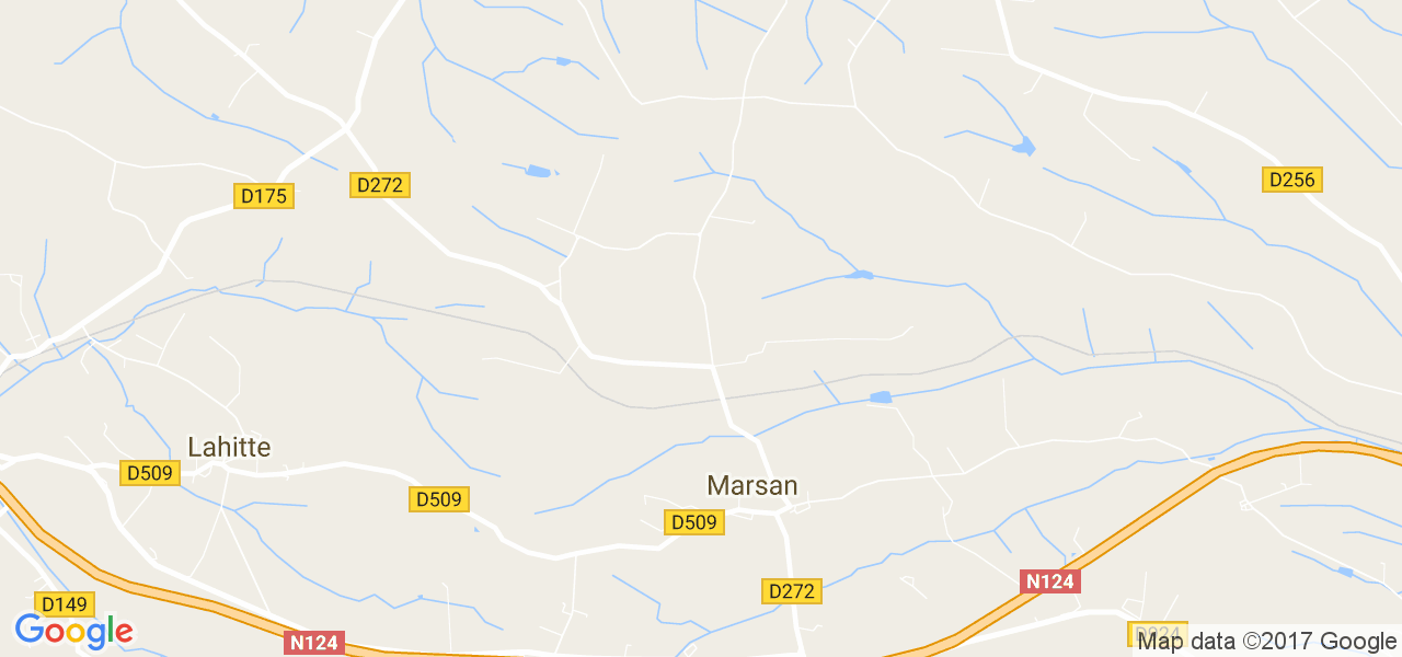 map de la ville de Marsan