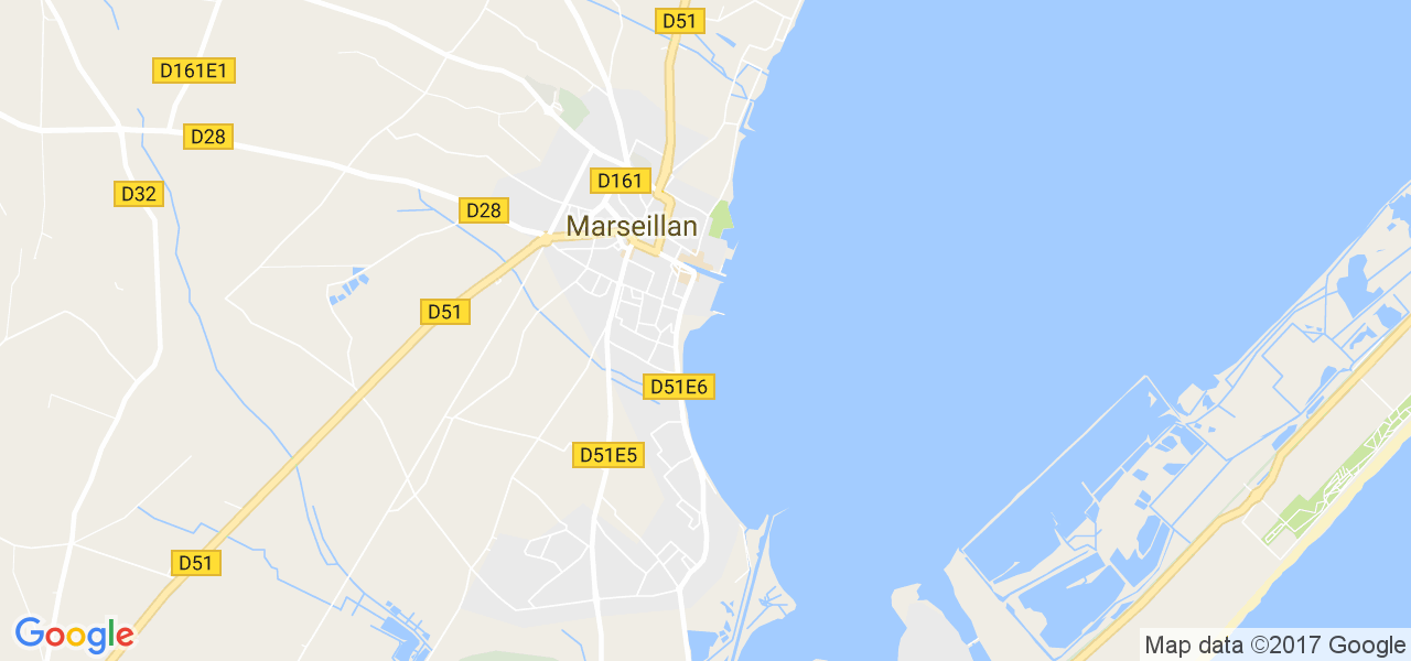 map de la ville de Marseillan