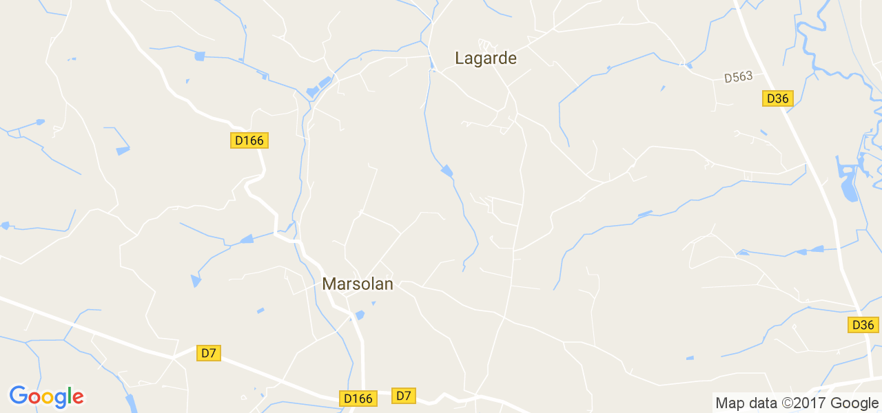 map de la ville de Marsolan