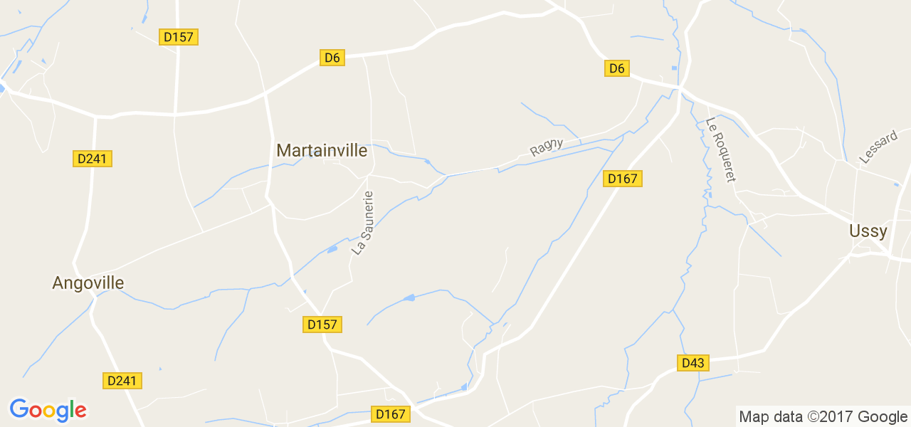 map de la ville de Martainville