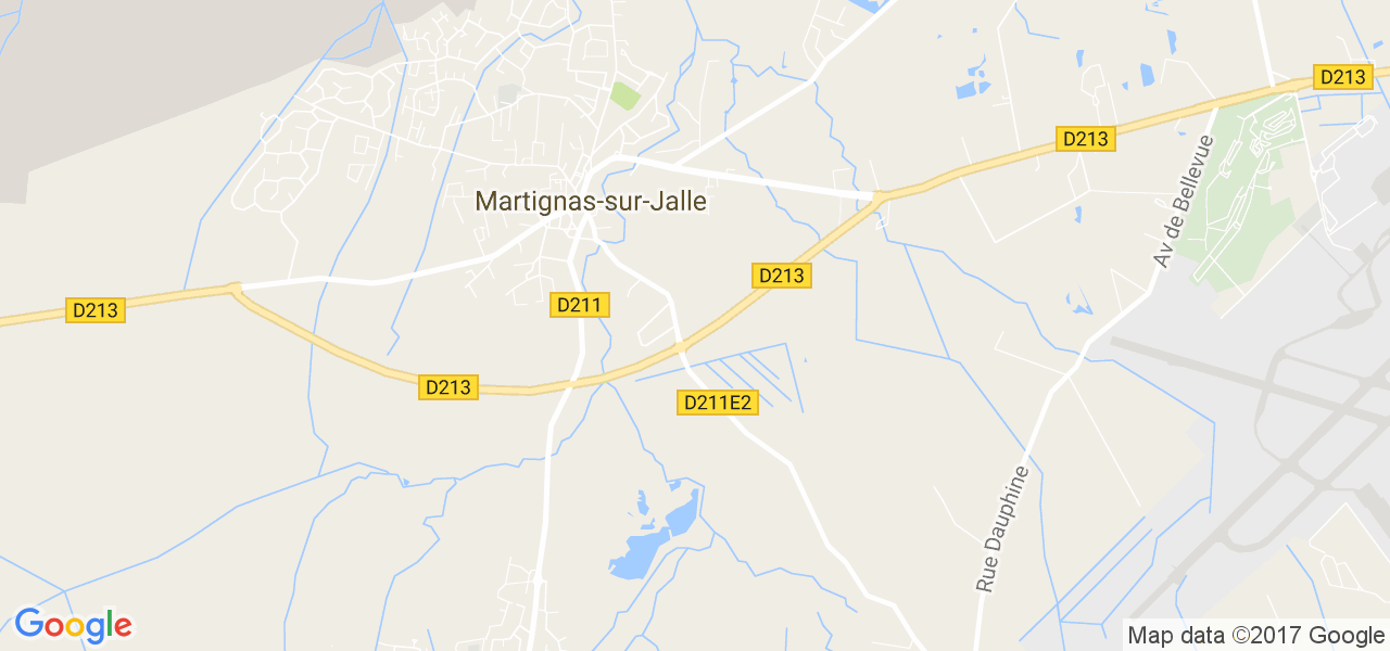 map de la ville de Martignas-sur-Jalle