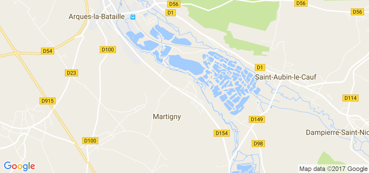 map de la ville de Martigny