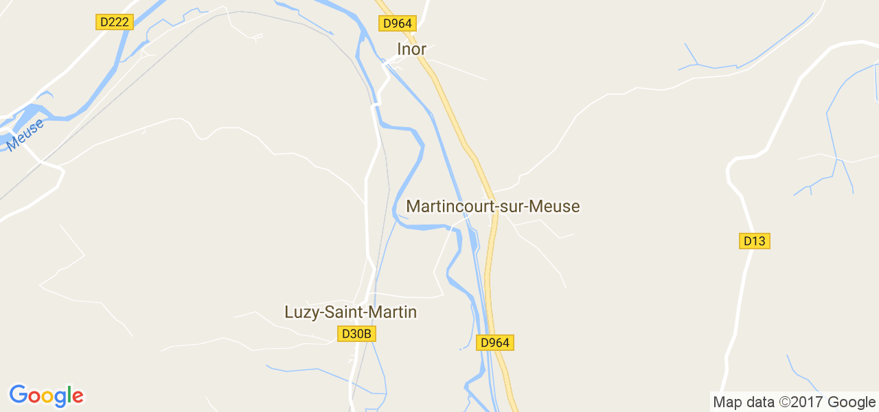 map de la ville de Martincourt-sur-Meuse