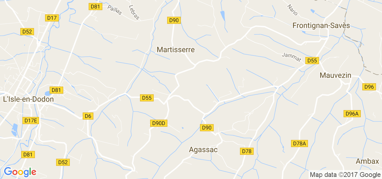 map de la ville de Martisserre