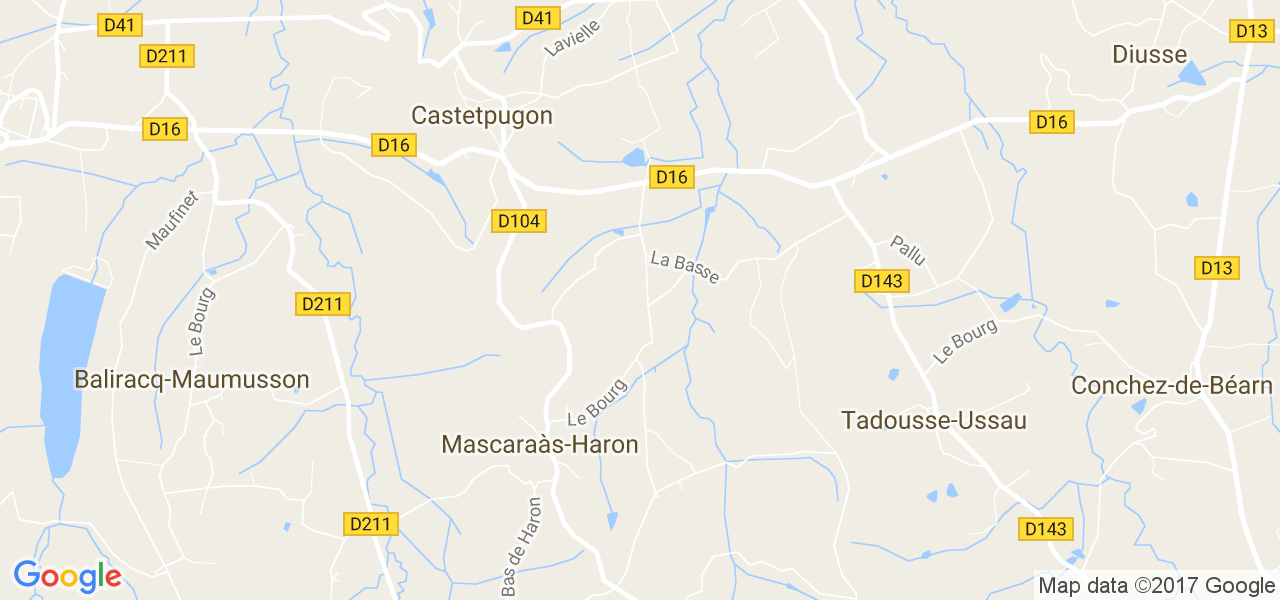 map de la ville de Mascaraàs-Haron