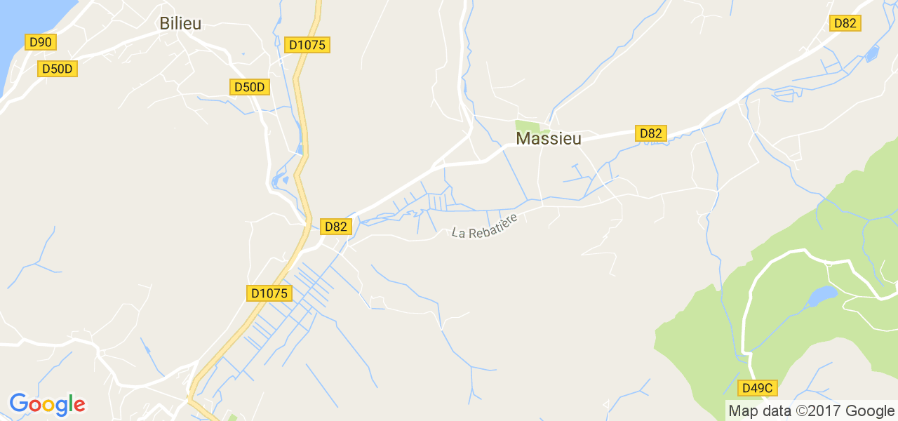 map de la ville de Massieu