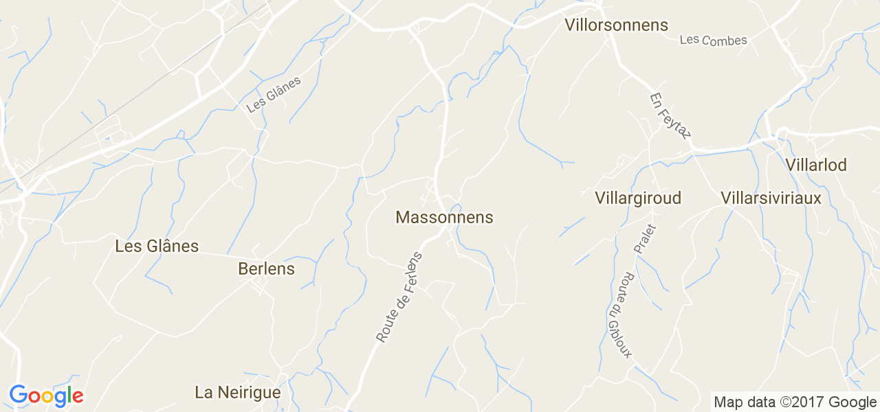 map de la ville de Massonnens