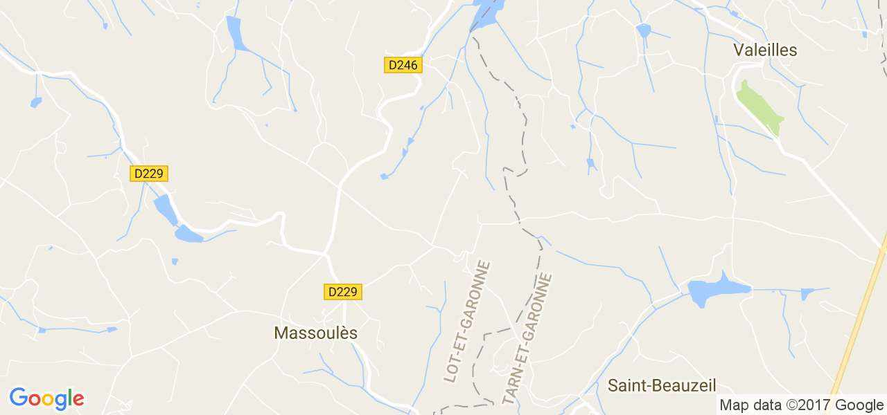 map de la ville de Massoulès