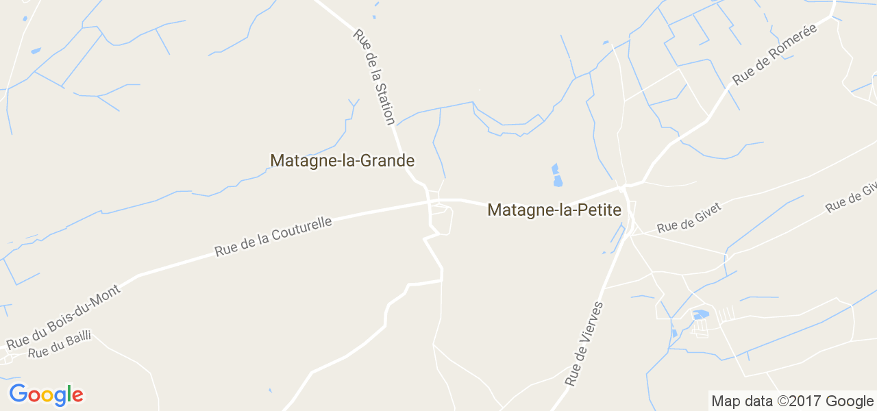 map de la ville de Matagne-La-Grande