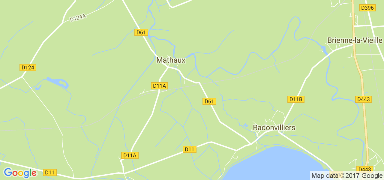 map de la ville de Mathaux