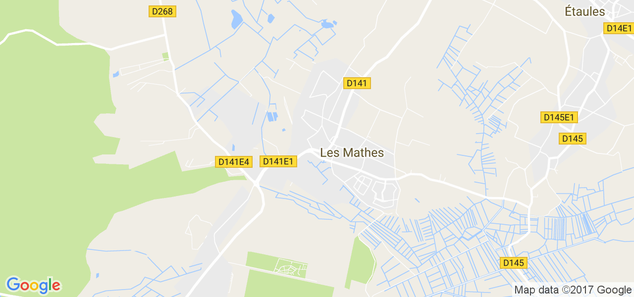 map de la ville de Mathes