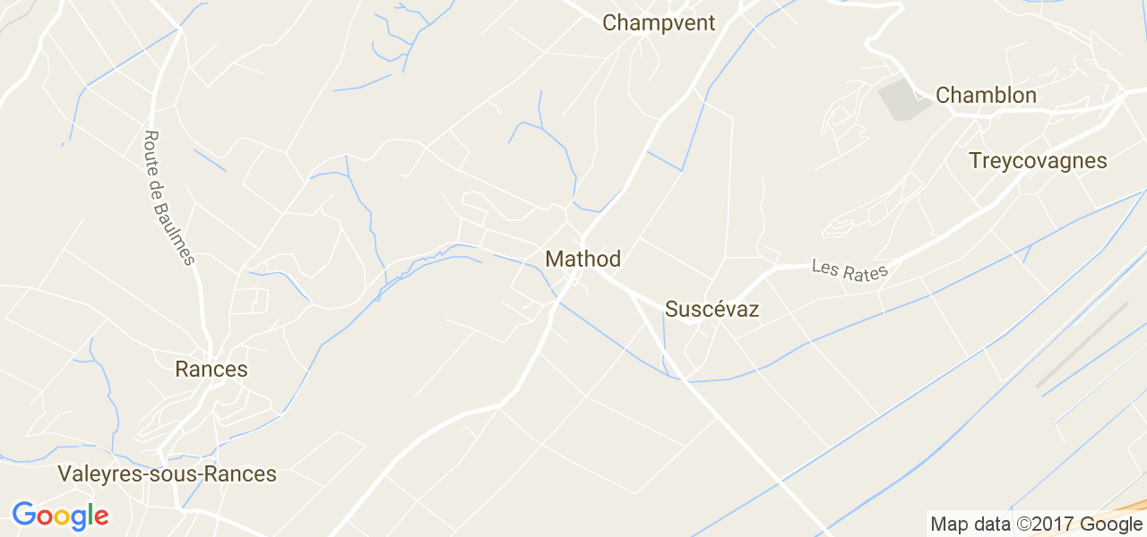 map de la ville de Mathod