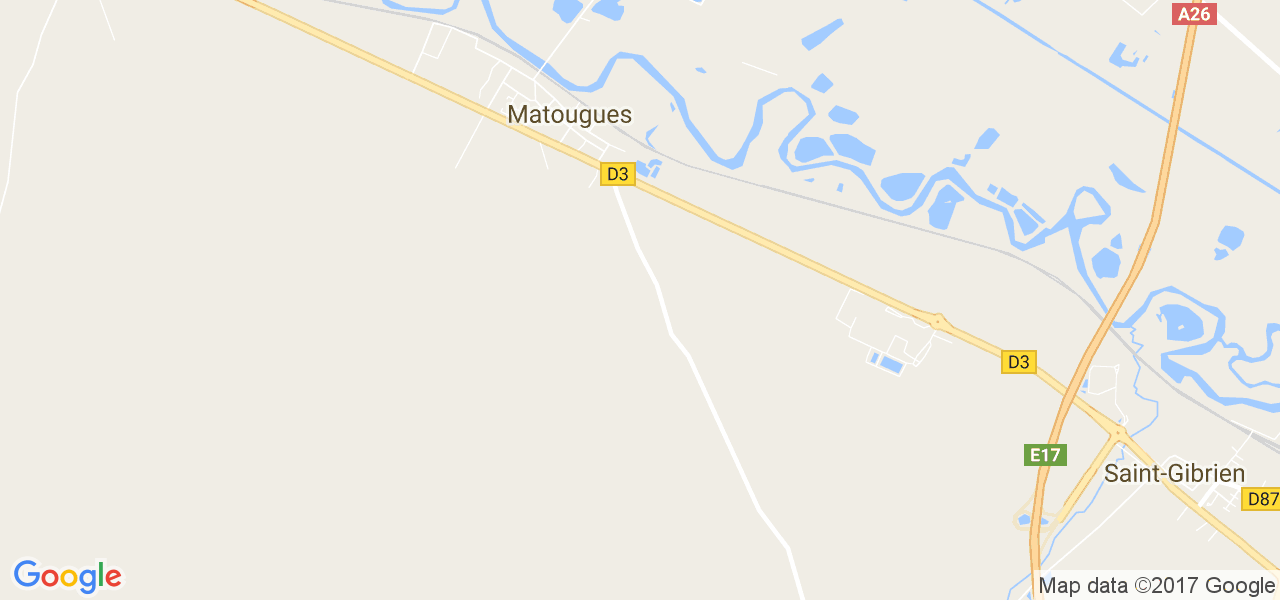 map de la ville de Matougues