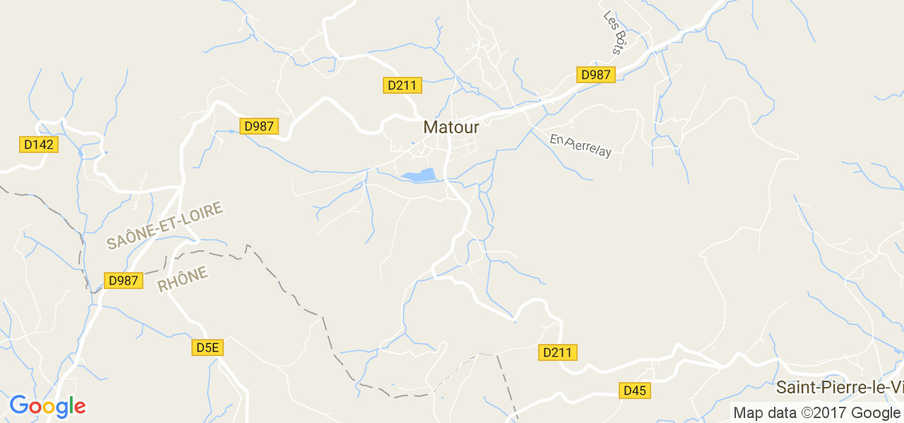 map de la ville de Matour