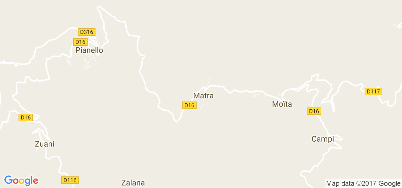 map de la ville de Matra