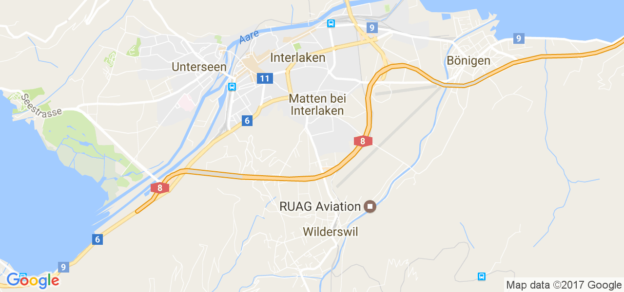 map de la ville de Matten bei Interlaken