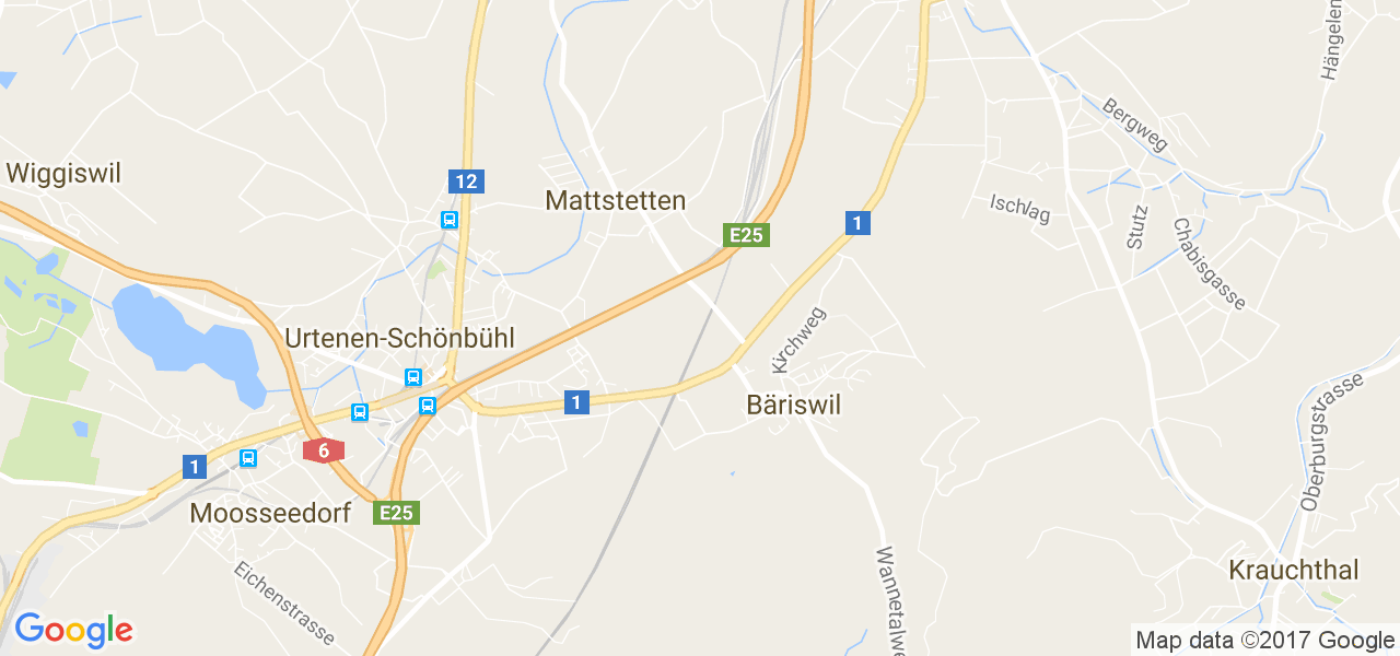 map de la ville de Mattstetten