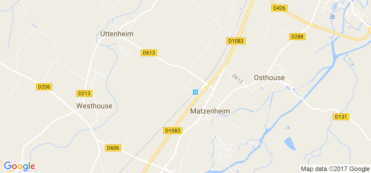 map de la ville de Matzenheim