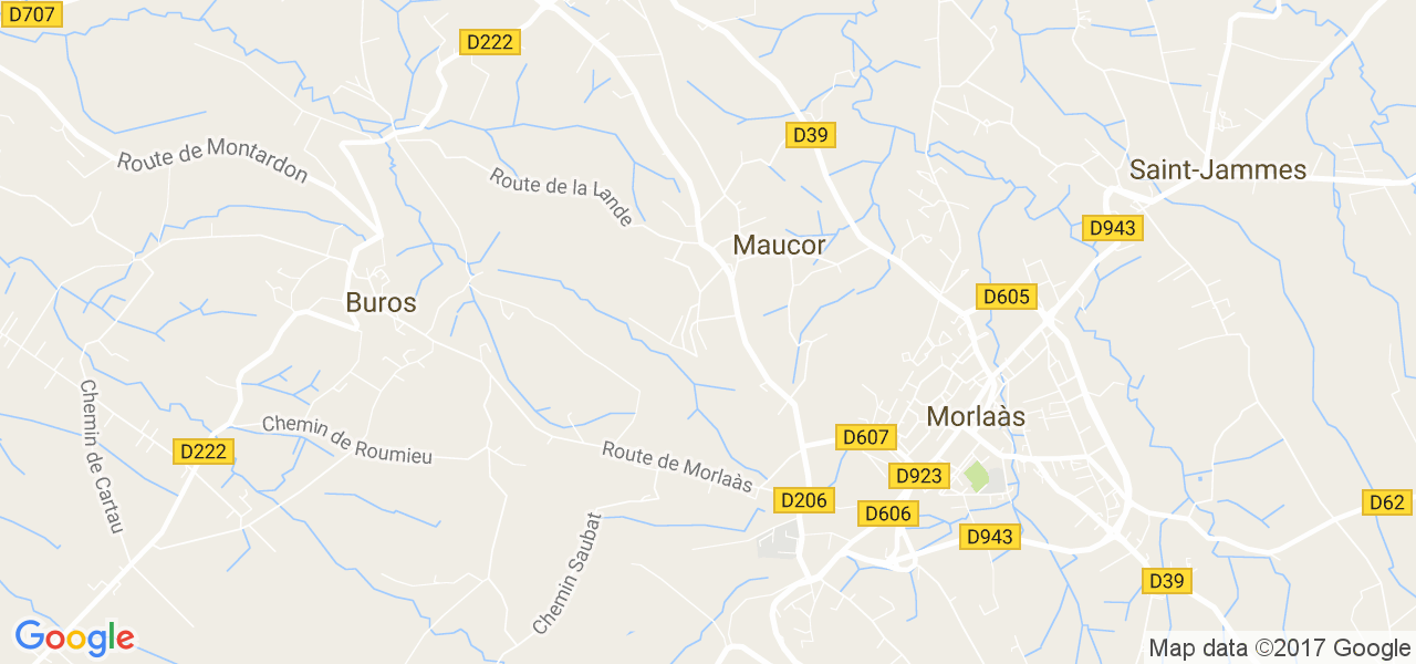 map de la ville de Maucor