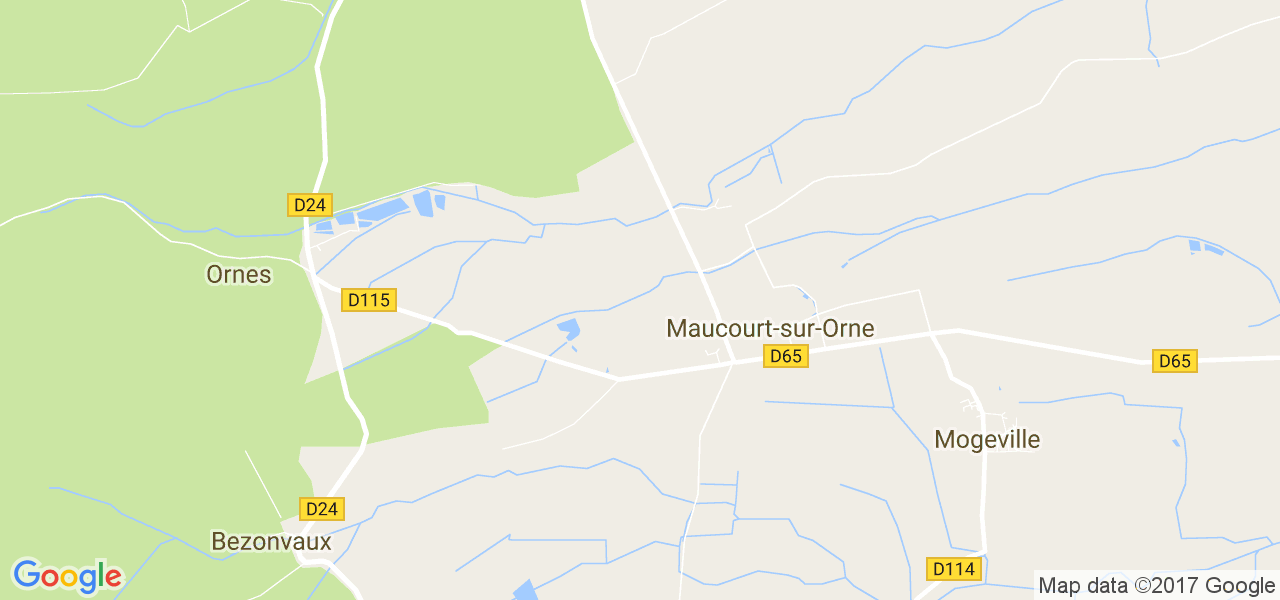 map de la ville de Maucourt-sur-Orne