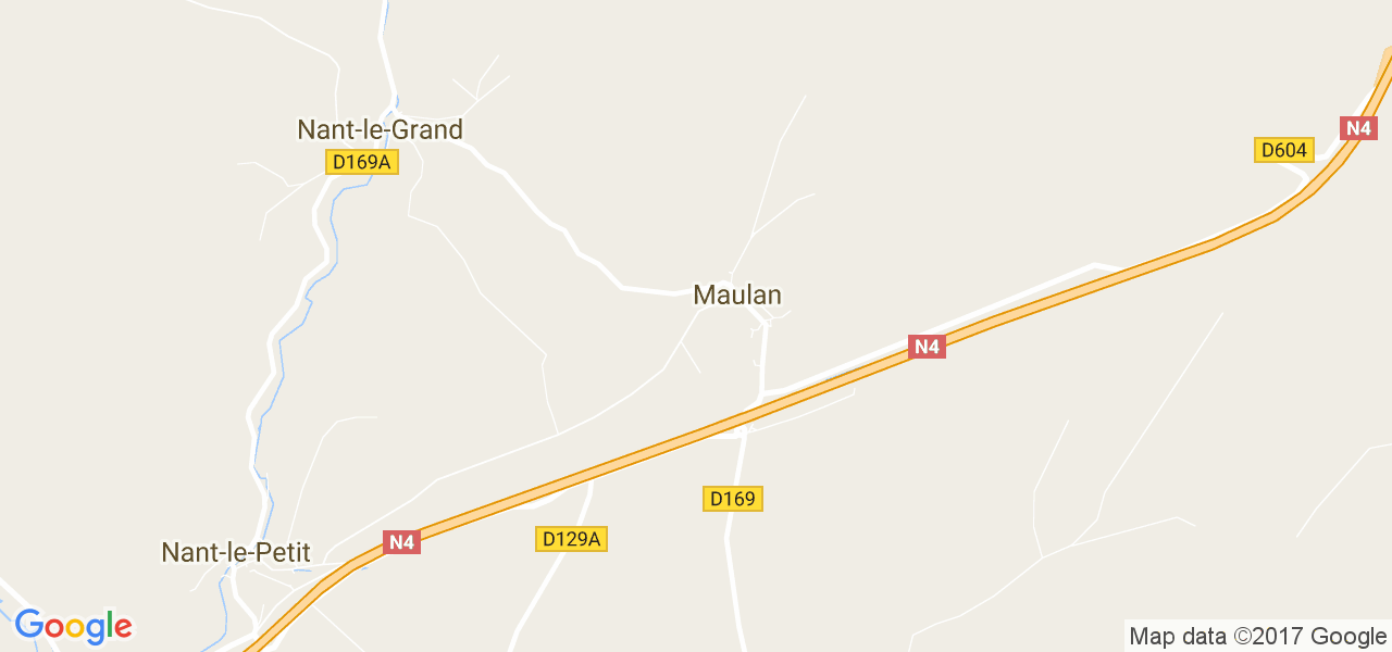 map de la ville de Maulan